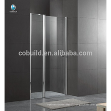 K-536 Foshan dernière conception charnière porte de la salle de douche avec 6mm 8mm verre clair conception simple salle de douche en verre